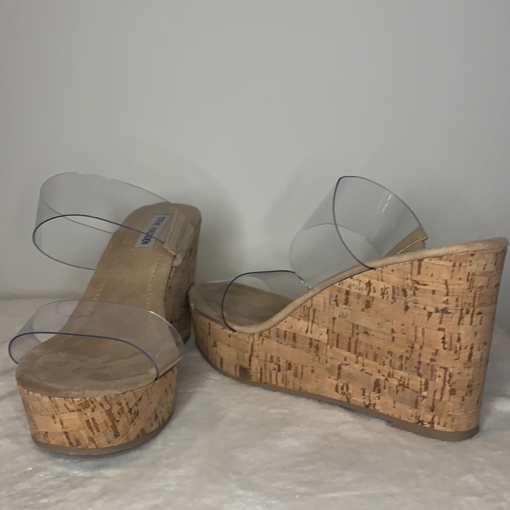 Steve Madden Clear Wedges